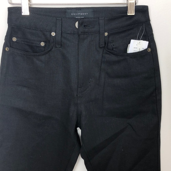Equipment Black Rinse Skinny High Waisted Jeans Size 25 - Picture 4 of 7